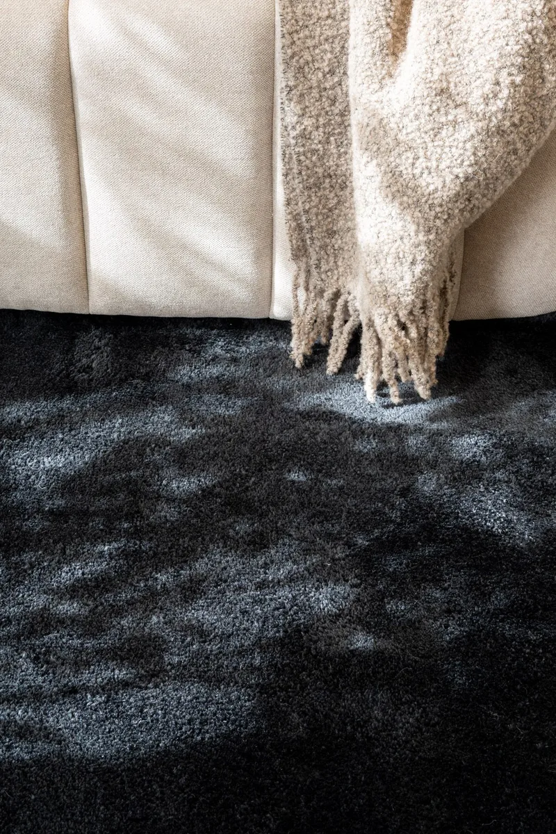 Cozy Ryamatta 60x120 cm Rektangulär - Svart - Products - Textil & mattor - Matta - Modern matta - Ryamatta