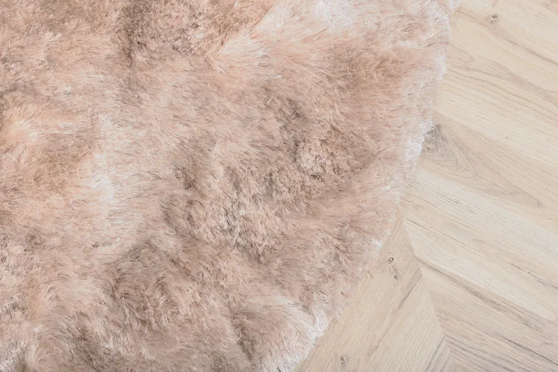 Shiva Ryamatta Rund 200 cm - Champagne - Products - Textil & mattor - Matta - Modern matta - Ryamatta