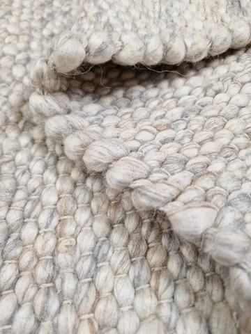 Skagen Ullmatta 160 cm Rund - Sandmelange - Products - Textil & mattor - Matta - Modern matta - Ullmatta