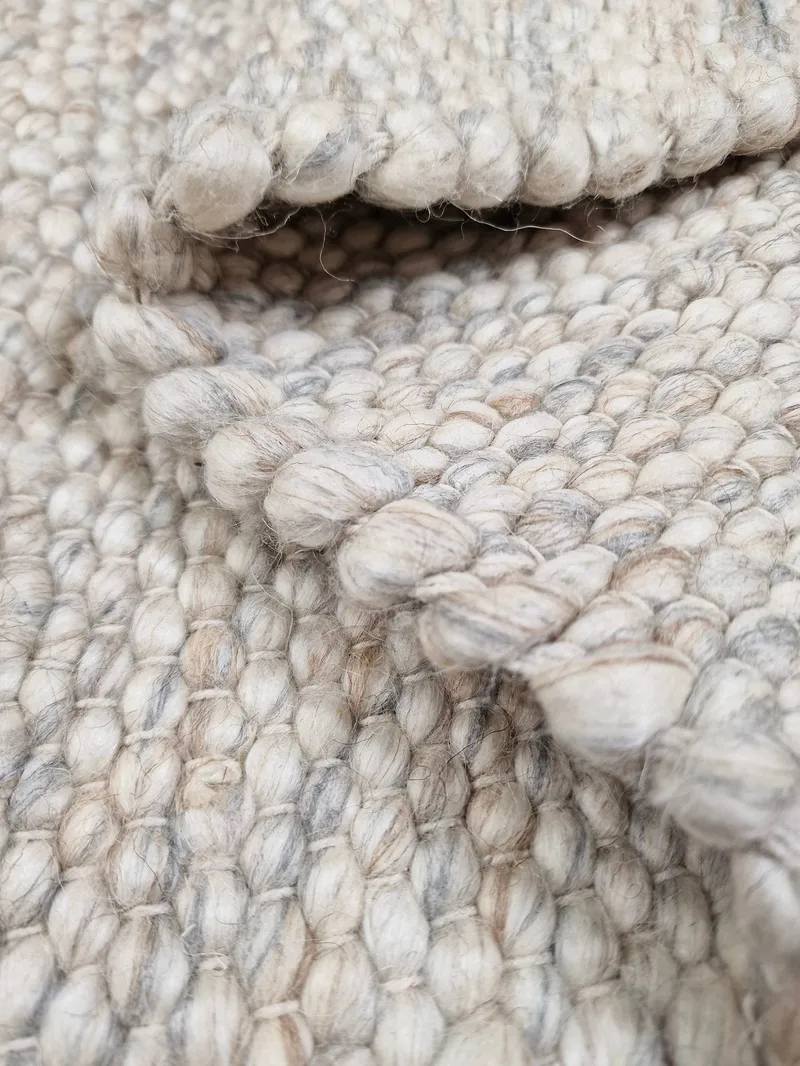 Skagen Ullmatta 160 cm Rund - Sandmelange - Products - Textil & mattor - Matta - Modern matta - Ullmatta