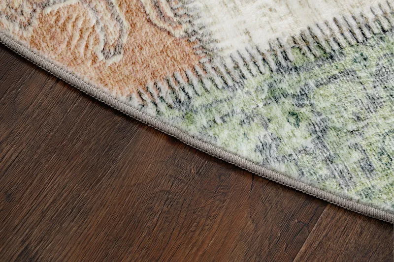 Tarfaya Friezematta Rund 200 cm - Grön - Products - Textil & mattor - Matta - Modern matta - Wiltonmatta