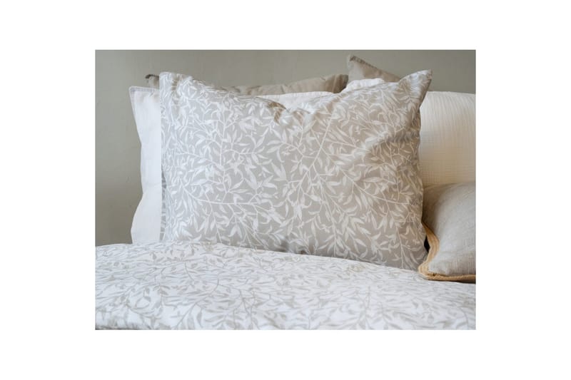 Påslakanset Enkelsäng 2-Dels Garden - Greige - Products - Textil & mattor - Sängkläder - Bäddset & påslakanset - Påslakanset dubbelsäng