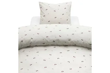 Påslakanset Enkelsäng 2-Dels Körsbär Sand - Products - Textil & mattor - Sängkläder - Bäddset & påslakanset - Påslakanset enkelsäng