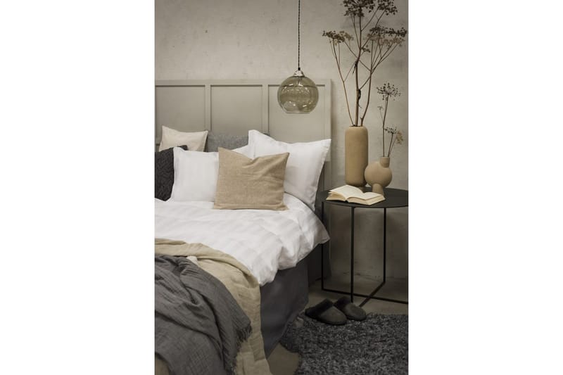 Påslakanset Enkelsäng 2-Dels Satin - Vit - Products - Textil & mattor - Sängkläder - Bäddset & påslakanset - Påslakanset dubbelsäng