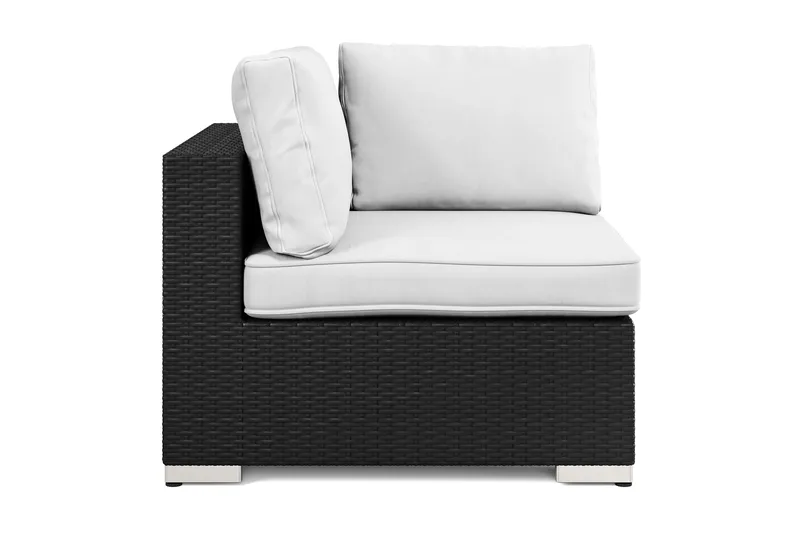 Bahamas Hörnmodul utomhus i konstrotting - Svart - Products - Utemöbler & utemiljö - Övrigt utemöbler - Moduler utesoffa