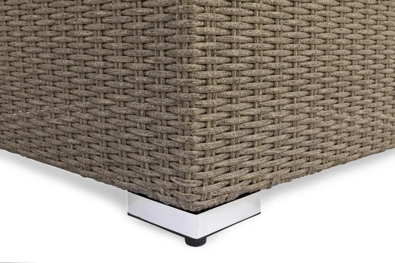 Marcus Hörnmodul utomhus med Dyna i konstrotting - Grå / Grå dynor - Products - Utemöbler & utemiljö - Övrigt utemöbler - Moduler utesoffa - Hörnmodul utesoffa