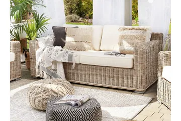 Apriliana 2-sits Utesoffa - Konstrotting/Ljusbrun - Products - Utemöbler & utemiljö - Balkong & altan - Balkongmöbler - Balkongsoffa