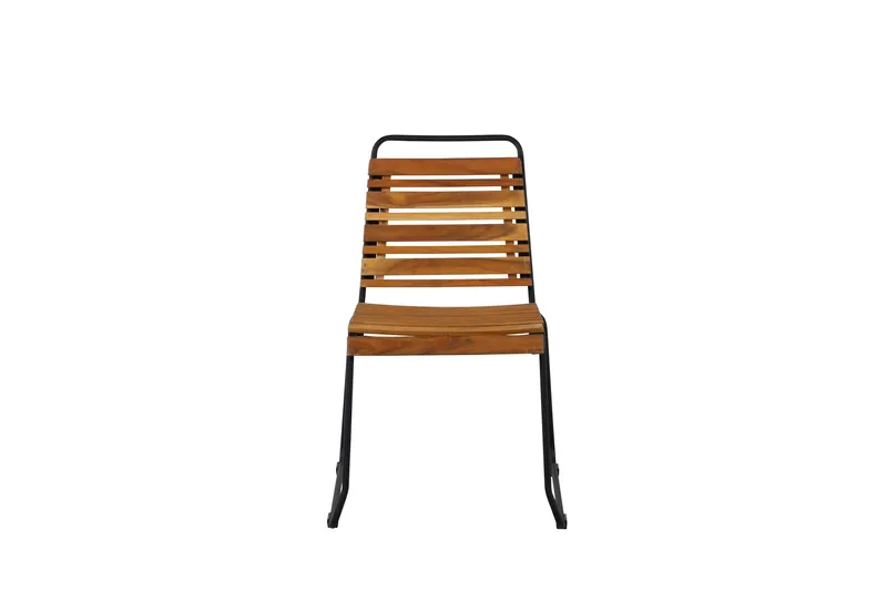 Bois Matstol Utomhus, Svart/Brun