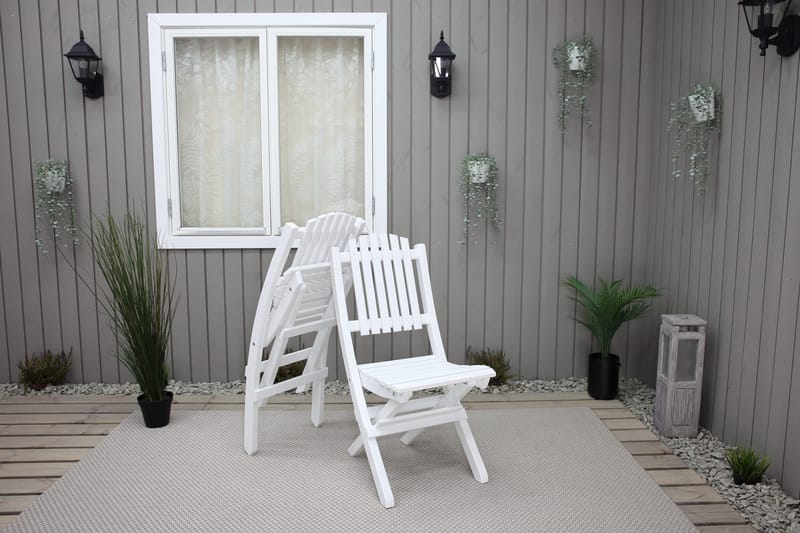 Delpino Klappstol Utomhus - Vit - Products - Utemöbler & utemiljö - Balkong & altan - Balkongmöbler - Balkongstol