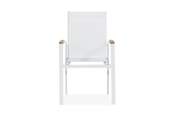 Las Vegas Stapelstol Utomhus - Teak/Vit - Products - Utemöbler & utemiljö - Balkong & altan - Balkongmöbler - Balkongstol