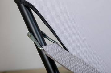 Seville Relaxstol Vikbar med Dyna - Svart/Grå - Products - Utemöbler & utemiljö - Balkong & altan - Balkongmöbler - Balkongstol