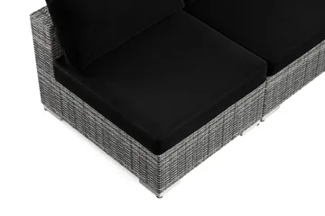 Bahamas utomhus hörnsoffa 5-sits vändbar med öppet avslut och bord med hylla - Grå - Products - Utemöbler & utemiljö - Loungemöbler - Loungeset & loungegrupp