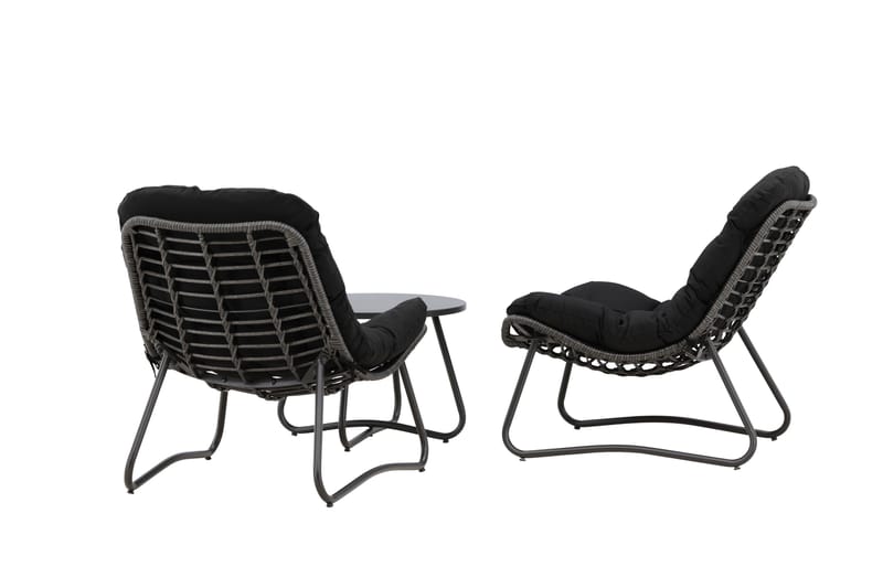 Cala Soffgrupp Utomhus 2-sits - Svart - Products - Utemöbler & utemiljö - Loungemöbler - Loungeset & loungegrupp