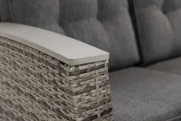 James Lyx Loungegrupp Vändbar - Grå / Svarta dynor - Products - Utemöbler & utemiljö - Loungemöbler - Loungeset & loungegrupp