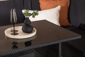 Knock Hörnsoffa Utomhus - Svart - Products - Utemöbler & utemiljö - Loungemöbler - Loungeset & loungegrupp