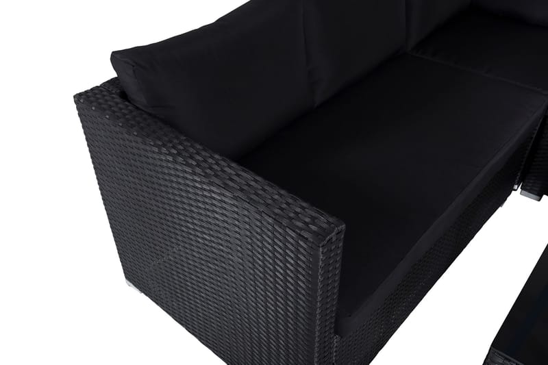 Kuba Loungegrupp Utomhus med Dynor - Svart - Products - Utemöbler & utemiljö - Loungemöbler - Loungeset & loungegrupp