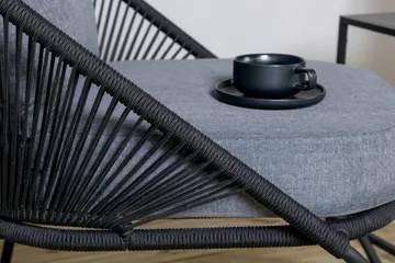 Lindos Utefåtölj Svart - Venture Home - Products - Utemöbler & utemiljö - Loungemöbler - Loungestol utomhus