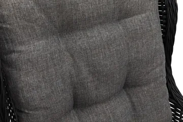 Marcus Soffgrupp 2-sits Ink. Fåtöljer - Svart / Gråa dynor - Products - Utemöbler & utemiljö - Loungemöbler - Loungeset & loungegrupp