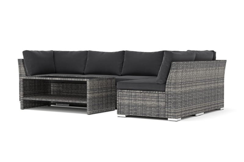 Wisconsin utomhus divansoffa 5-sits vändbar, Grå