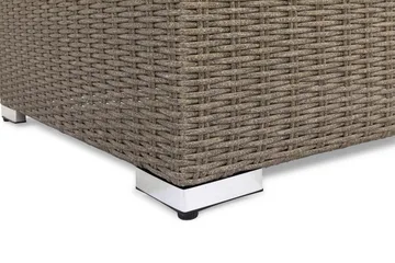 Marcus Loungebord och Soffbord Utomhus 70 cm Konstrotting Glas - Grå - Products - Utemöbler & utemiljö - Utebord & trädgårdsbord - Loungebord & soffbord utomhus