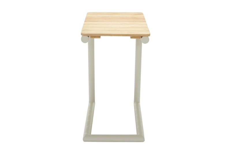 Portals Sidobord och Avlastningsbord Utomhus 47 cm Teak Trä - Vit - Products - Utemöbler & utemiljö - Utebord & trädgårdsbord - Sidobord utomhus