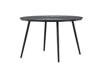 San Vito Matbord Utomhus 120 cm - Svart - Products - Utemöbler & utemiljö - Utebord & trädgårdsbord - Matbord utomhus