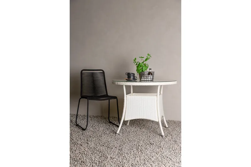 Volta Matbord Utomhus 90 Rund - Vit - Products - Utemöbler & utemiljö - Utebord & trädgårdsbord - Matbord utomhus