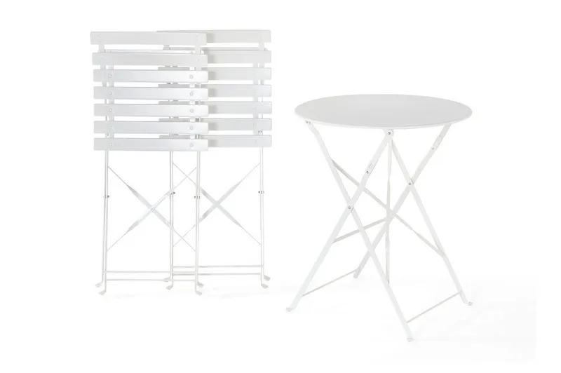 Fiori Balkongset 45,5 cm - Vit - Products - Utemöbler & utemiljö - Utegrupp - Cafegrupp & cafeset
