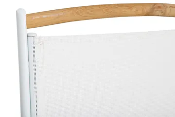 Las Vegas Matgrupp Utomhus 220-280x100+ 8 Las Vegas Lyx Stol m Dyna - Vit/Teak/Svart - Products - Utemöbler & utemiljö - Utegrupp - Matgrupp utomhus