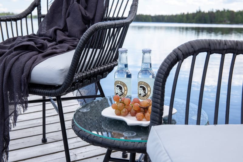 Viga Balkonggrupp 2-sits - Svart - Products - Utemöbler & utemiljö - Utegrupp - Cafegrupp & cafeset