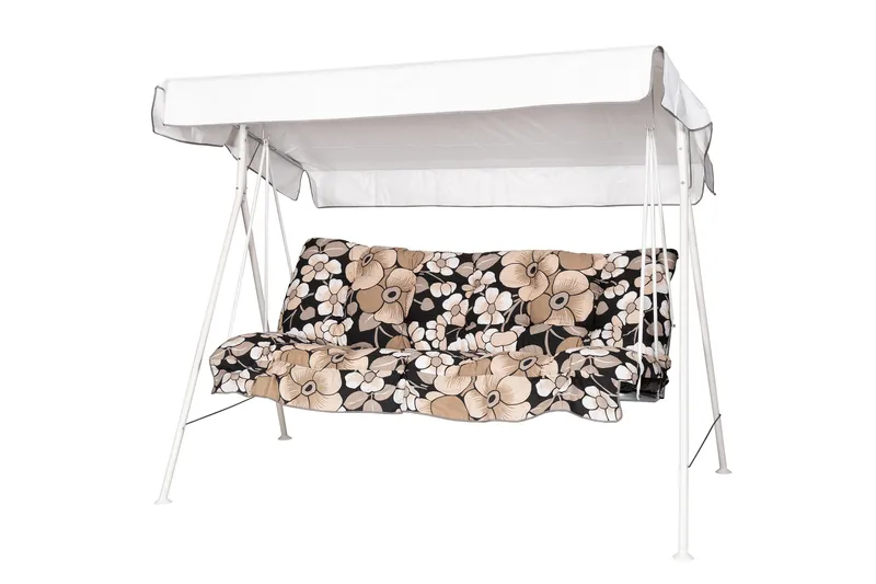 Riviera Komplett Hammock 190 cm, Vit/Blommig