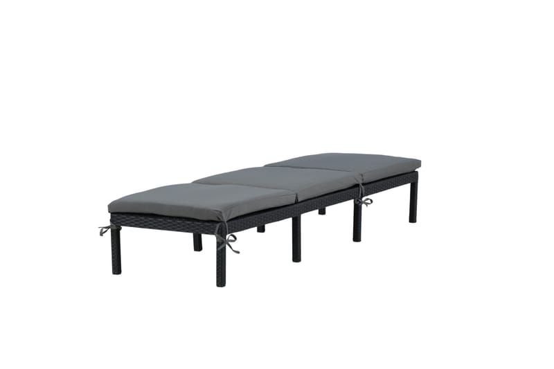 Bilbao Solsäng med Dyna - Svart/Grå - Products - Utemöbler & utemiljö - Utestol & trädgårdsstol - Solsäng & solvagn