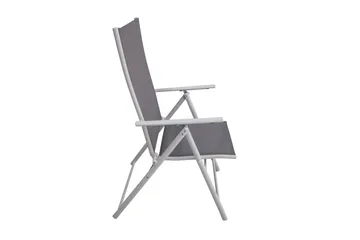 Sanna Positionsstol Utomhus med fällbar rygg i stål - Grå / Vit - Products - Utemöbler & utemiljö - Utestol & trädgårdsstol - Positionsstol