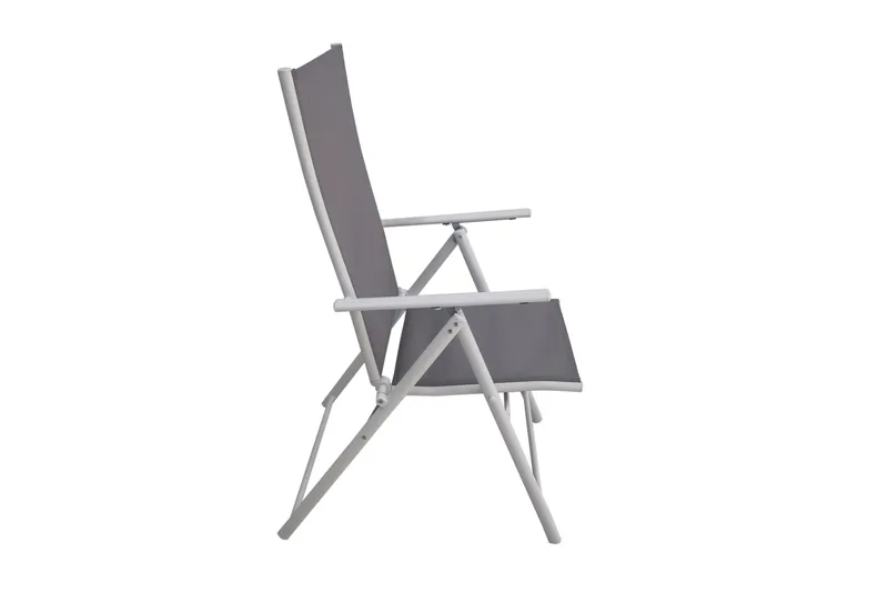 Sanna Positionsstol Utomhus med fällbar rygg i stål - Grå / Vit - Products - Utemöbler & utemiljö - Utestol & trädgårdsstol - Positionsstol
